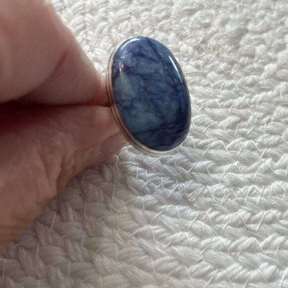 Gorgeous BLUE KYANITE Handmade Sterling 925 Ring Size 7.25 #832D - Picture 2 of 3